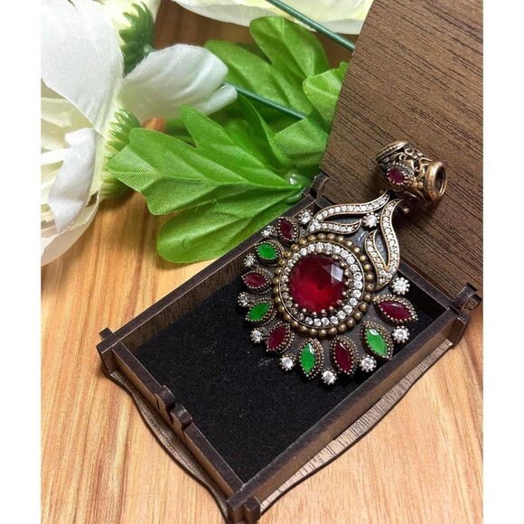 925 Sterling Silver Turkish Vintage Necklace for Women, NEW, Antique - Picture 6 of 8